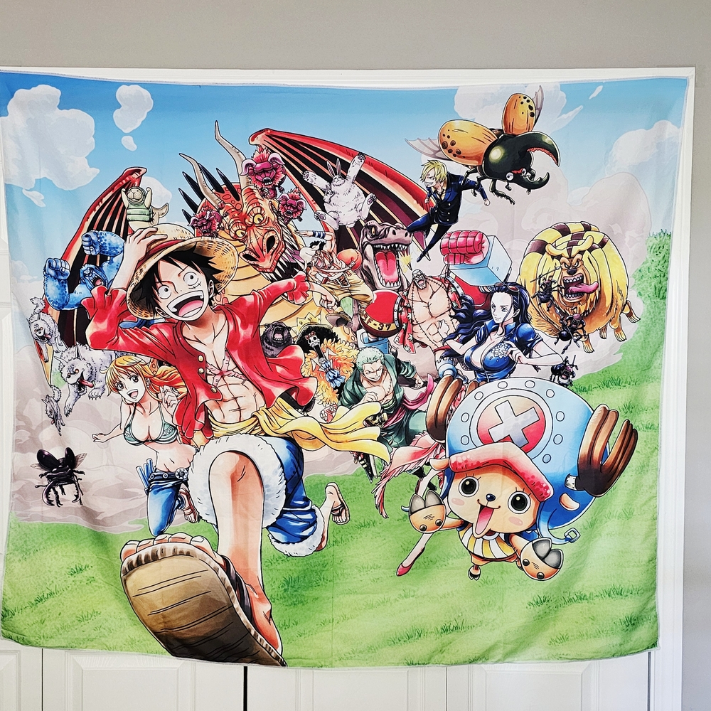 One Piece Anime Tapestry Wall Art